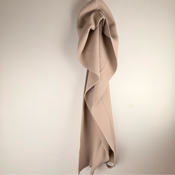 NWT FREE PEOPLE All For You Hooded Scarf In tan/beige/mushroom•extra long &wide - Picture 10 of 16